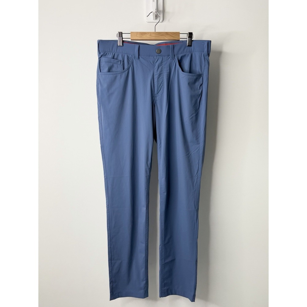 Redvanly Pants Mens Medium Blue Kent Pull On Golf Trouser Performance Stretch